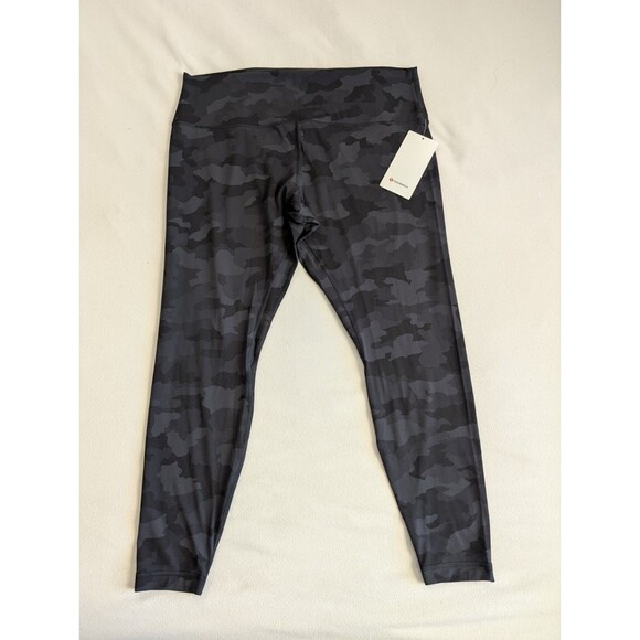 Lululemon Women's Leggings Align HR Pant 28" Size 20 Camo Black Stretch Soft